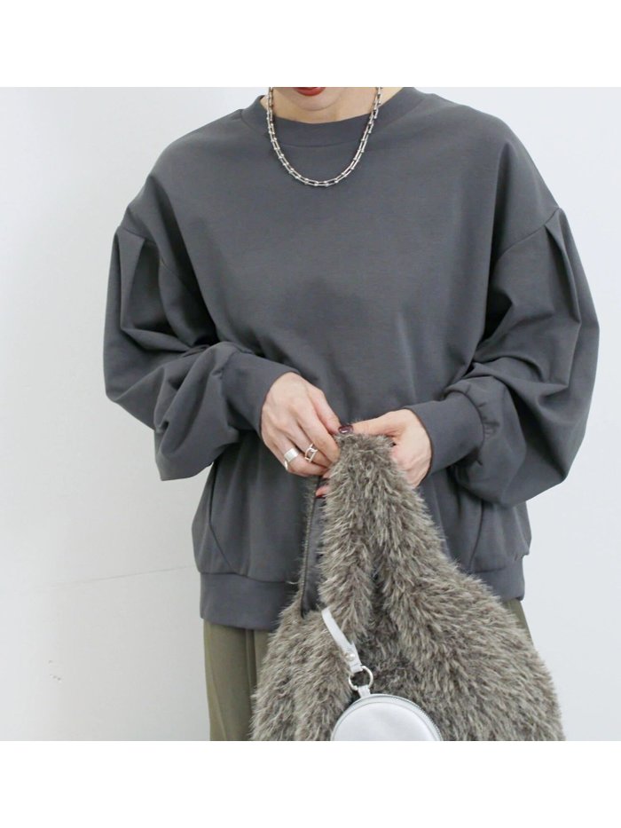 【サマンサモスモス/Samansa Mos2】のポンチ袖タックプルオーバー インテリア・キッズ・メンズ・レディースファッション・服の通販 founy(ファニー) https://founy.com/ ファッション Fashion レディースファッション Fashion for Women トップス・カットソー Cut & Sew Tops カジュアルプルオーバー・ニットトップス Pullovers & Knit Tops / Casual Pullovers スリーブ Sleeve, Long Sleeve / Short Sleeve |ID: prp329100004730462 ipo3291000000034774958