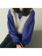 【サマンサモスモス/Samansa Mos2】のポンチ袖タックプルオーバー 人気、トレンドファッション・服の通販 founy(ファニー) ファッション Fashion レディースファッション Fashion for Women トップス・カットソー Cut & Sew Tops カジュアルプルオーバー・ニットトップス Pullovers & Knit Tops / Casual Pullovers スリーブ Sleeve, Long Sleeve / Short Sleeve thumbnail ブルー|ID: prp329100004730462 ipo3291000000034774961