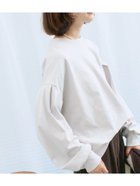【サマンサモスモス/Samansa Mos2】のポンチ袖タックプルオーバー 人気、トレンドファッション・服の通販 founy(ファニー) ファッション Fashion レディースファッション Fashion for Women トップス・カットソー Cut & Sew Tops カジュアルプルオーバー・ニットトップス Pullovers & Knit Tops / Casual Pullovers スリーブ Sleeve, Long Sleeve / Short Sleeve thumbnail Sグレー|ID: prp329100004730462 ipo3291000000034774964