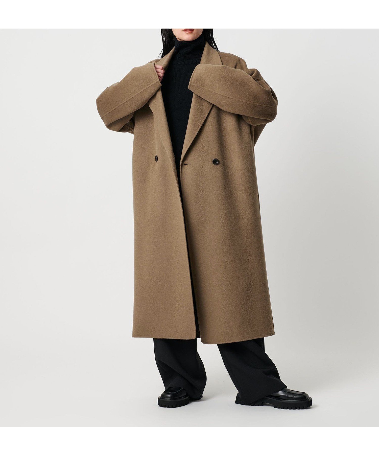 【ユナイテッドアローズ/UNITED ARROWS】のMARW UNITED ARROWS リバー ロングコート インテリア・キッズ・メンズ・レディースファッション・服の通販 founy(ファニー) 　ファッション　Fashion　レディースファッション　Fashion for Women　アウター　Coat / Outerwear Collection　コート・ロングコート・ピーコート　Long Coats, Peacoats & More　エレガント 上品　Elegant　シンプル　Simple, Minimal　スタンド　Stand Collar, Upright Stand　定番　Standard, Basic Item　人気　Popular, Best Seller　フォルム　Silhouette, Form　ポケット　Pocket, Pocket Detail　ロング　Long, Long-Length　ビジネス 仕事 通勤　Business / Work / Commuting　MOCA|ID: prp329100004730507 ipo3291000000034233588