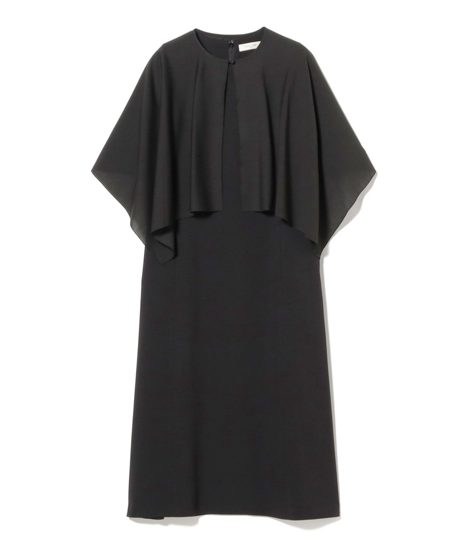 【デミルクス ビームス/Demi-Luxe BEAMS】の2WAY ケープドレス インテリア・キッズ・メンズ・レディースファッション・服の通販 founy(ファニー) 　ファッション　Fashion　レディースファッション　Fashion for Women　ワンピース　Dresses　フォーマル・パーティードレス・結婚式用ドレス　Elegant & Casual Dresses　おすすめ　Recommended / Our Picks　アクセサリー　Fashion Accessories　シフォン　Chiffon, Lightweight Fabric　ジャケット　Jacket, Outerwear　ドレス　Dress, One-Piece　ドレープ　Drape, Draping Fabric　フラット　Flat, Flat Shoes　エレガント 上品　Elegant　BLACK|ID: prp329100004730511 ipo3291000000034171549