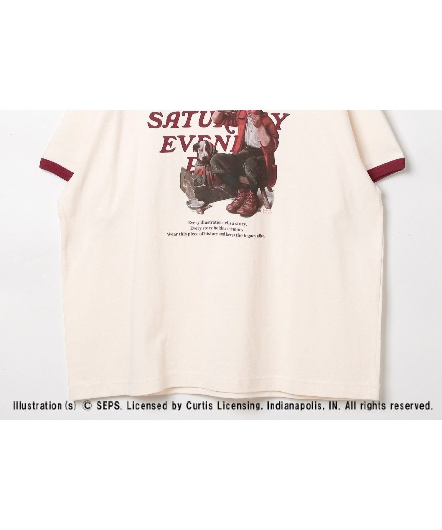 【レプシィム ローリーズファーム/LEPSIM LOWRYS FARM】の【The Saturday Evening Post】プリントT インテリア・キッズ・メンズ・レディースファッション・服の通販 founy(ファニー) 　ファッション　Fashion　レディースファッション　Fashion for Women　おすすめ　Recommended / Our Picks　イラスト　Illustration　プリント　Print, Printed Pattern　雑誌　Magazine, Fashion Magazine　リンガーレッド36|ID: prp329100004730529 ipo3291000000034297921