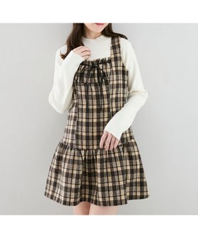 【マジェスティック レゴン/MAJESTIC LEGON】のフロントリボンチェックミニジャンスカ 人気、トレンドファッション・服の通販 founy(ファニー) ファッション Fashion レディースファッション Fashion for Women インナー Innerwear ガーリー Girly, Feminine Style クラシカル Classical, Vintage-Inspired チェック Check, Plaid, Tartan |ID:prp329100004730530