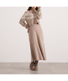 【プロポーション ボディドレッシング/PROPORTION BODY DRESSING】のノルディックニットSETUP ワンピース 25AW 人気、トレンドファッション・服の通販 founy(ファニー) ファッション Fashion レディースファッション Fashion for Women ワンピース Dresses 2025年 2025 2025-2026秋冬・A/W Autumn/Winter 2025–26 AW25–26 ウォーム Warm Fabric セットアップ Set-Up, Coordinated Outfit フェザー Feather, Feather Detail エレガント 上品 Elegant |ID:prp329100004730548