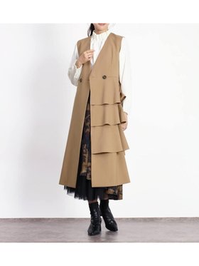 【ヴァン/Vin】のフリルジレワンピ 人気、トレンドファッション・服の通販 founy(ファニー) ファッション Fashion レディースファッション Fashion for Women アウター Coat / Outerwear Collection カットソー Cut and Sewn Top クラシカル Classical, Vintage-Inspired シンプル Simple, Minimal ジャンスカ Jumper Skirt, Pinafore Dress タートルネック Turtleneck, High Neck バランス Balance, Style Balance フェミニン Feminine, Girly フリル Frill, Ruffle エレガント 上品 Elegant |ID:prp329100004730554