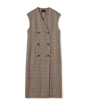 【トゥモローランド/TOMORROWLAND】の【WEB先行 】シックバーガンディー ジレワンピース 人気、トレンドファッション・服の通販 founy(ファニー) ファッション Fashion レディースファッション Fashion for Women アウター Coat / Outerwear Collection 秋 Autumn クラシカル Classical, Vintage-Inspired ストレッチ Stretch, Stretchy Fabric ストレート Straight, Straight Cut チェック Check, Plaid, Tartan フロント Front, Front Design おすすめ Recommended / Our Picks ビジネス 仕事 通勤 Business / Work / Commuting |ID:prp329100004730563