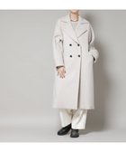 【ナノ ユニバース/nano universe】のWooLoop コクーンダブルコート ライトベージュ1|ID:prp329100004730581