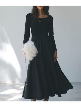 【アニュアンス/anuans】のニットドッキングフレアワンピース 人気、トレンドファッション・服の通販 founy(ファニー) ファッション Fashion レディースファッション Fashion for Women ワンピース Dresses ギャザー Gathered, Ruffled タフタ Taffeta, Structured Fabric フィット Fit, Slim Fit フレア Flare, Flared 切替 Switching, Contrast Panel 無地 Plain, Solid Color |ID:prp329100004730588