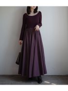 【アニュアンス/anuans】のニットドッキングフレアワンピース 人気、トレンドファッション・服の通販 founy(ファニー) ファッション Fashion レディースファッション Fashion for Women ワンピース Dresses ギャザー Gathered, Ruffled タフタ Taffeta, Structured Fabric フィット Fit, Slim Fit フレア Flare, Flared 切替 Switching, Contrast Panel 無地 Plain, Solid Color thumbnail WINE|ID: prp329100004730588 ipo3291000000034171849