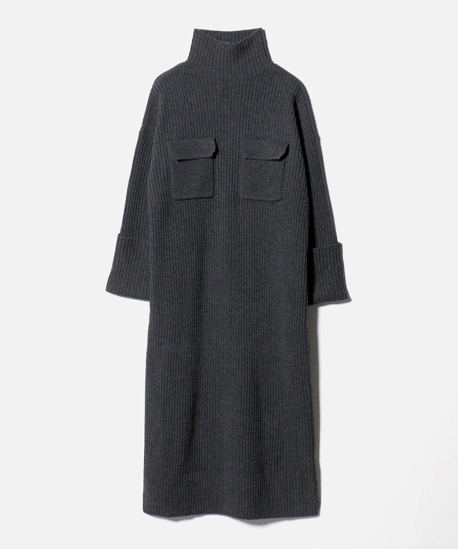 【ユナイテッドアローズ/UNITED ARROWS】のSACRA Wポケット タートル リブ ワンピース 人気、トレンドファッション・服の通販 founy(ファニー) 　ファッション　Fashion　レディースファッション　Fashion for Women　ワンピース　Dresses　カフス　Cuff Design　スリーブ　Sleeve, Long Sleeve / Short Sleeve　タートル　Turtleneck, Turtle Collar　フラップ　Flap, Flap Pocket　フロント　Front, Front Design　ポケット　Pocket, Pocket Detail　ロング　Long, Long-Length　ワイド　Wide, Wide Fit　 other-1|ID: prp329100004730598 ipo3291000000034171879