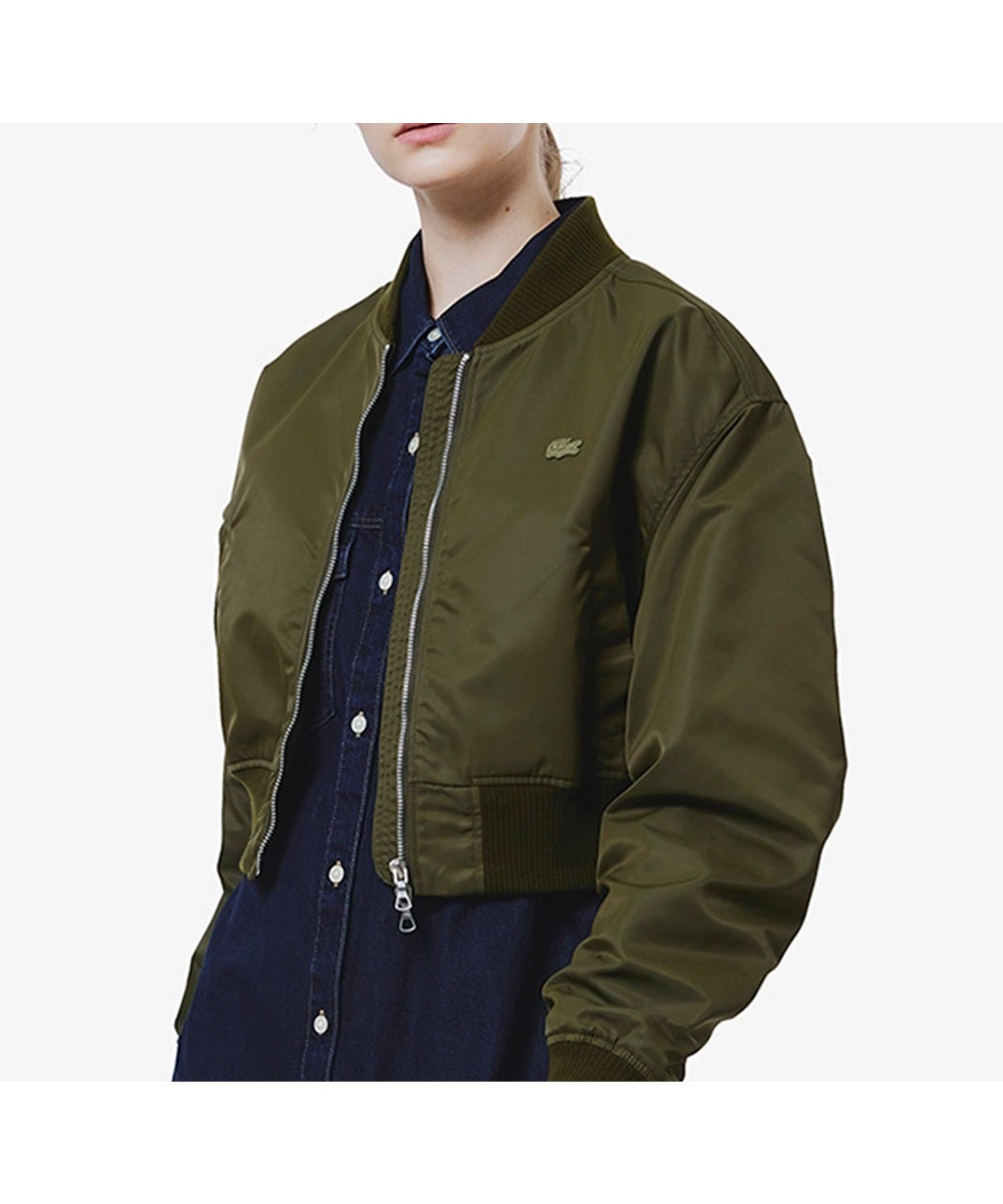 【ラコステ/LACOSTE】のクロップド丈 ショートMA-1ジャケット インテリア・キッズ・メンズ・レディースファッション・服の通販 founy(ファニー) ファッション Fashion レディースファッション Fashion for Women アウター Coat / Outerwear Collection レディースジャケット・軽アウター Jackets MA-1ジャケット MA-1 Bomber Jackets / Flight Jackets クロップド Cropped, Short Length ショート Short, Short Length ジャケット Jacket, Outerwear スリーブ Sleeve, Long Sleeve / Short Sleeve ブルゾン Blouson, Bomber Jacket モダン Modern, Contemporary 夏 Summer 定番 Standard, Basic Item 秋 Autumn オリーブ|ID: prp329100004730608 ipo3291000000034528596