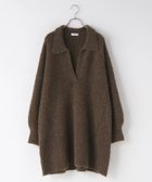 【ローリーズファーム/LOWRYS FARM】の【WEB先行 】【WEB限定アイテム】スキッパーニットミニワンピース 人気、トレンドファッション・服の通販 founy(ファニー) ファッション Fashion レディースファッション Fashion for Women ワンピース Dresses おすすめ Recommended / Our Picks インナー Innerwear スキッパー Skipper, Open Collar トレンド Trend, Trending Now ボトム Bottoms, Lower Wear ループ Loop, Loop Knit ロング Long, Long-Length thumbnail ブラウン|ID: prp329100004730610 ipo3291000000034171931