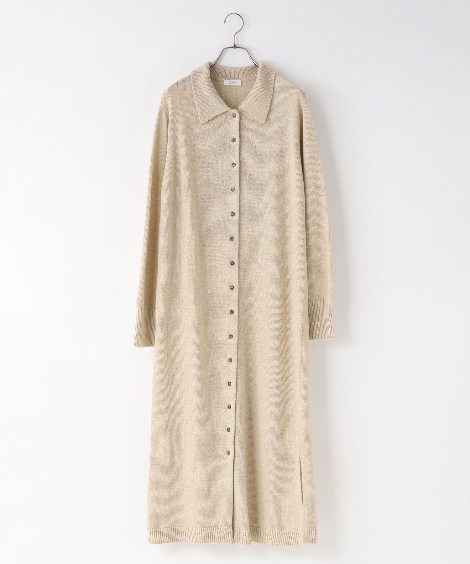 【ローリーズファーム/LOWRYS FARM】のニットポロワンピース インテリア・キッズ・メンズ・レディースファッション・服の通販 founy(ファニー) 　ファッション　Fashion　レディースファッション　Fashion for Women　ワンピース　Dresses　インナー　Innerwear　カットソー　Cut and Sewn Top　デニム　Denim, Jeans Material　アイボリー|ID: prp329100004730613 ipo3291000000034171943
