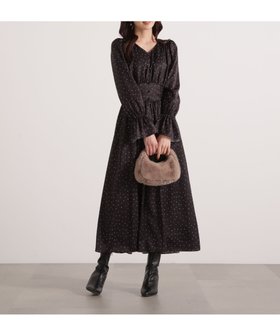 【プロポーション ボディドレッシング/PROPORTION BODY DRESSING】のクルミ釦付きギャザーワンピース 25AW 人気、トレンドファッション・服の通販 founy(ファニー) ファッション Fashion レディースファッション Fashion for Women ワンピース Dresses 2025年 2025 2025-2026秋冬・A/W Autumn/Winter 2025–26 AW25–26 ウォッシャブル Machine Washable ギャザー Gathered, Ruffled シャーリング Shirring, Ruched スリーブ Sleeve, Long Sleeve / Short Sleeve フロント Front, Front Design エレガント 上品 Elegant 無地 Plain, Solid Color |ID:prp329100004730635