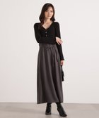 【プロポーション ボディドレッシング/PROPORTION BODY DRESSING】のニットドッキングレディーワンピース 25AW 人気、トレンドファッション・服の通販 founy(ファニー) ファッション Fashion レディースファッション Fashion for Women ワンピース Dresses 2025年 2025 2025-2026秋冬・A/W Autumn/Winter 2025–26 AW25–26 フェミニン Feminine, Girly フロント Front, Front Design エレガント 上品 Elegant thumbnail ブラック×チャコール|ID: prp329100004730639 ipo3291000000034373575
