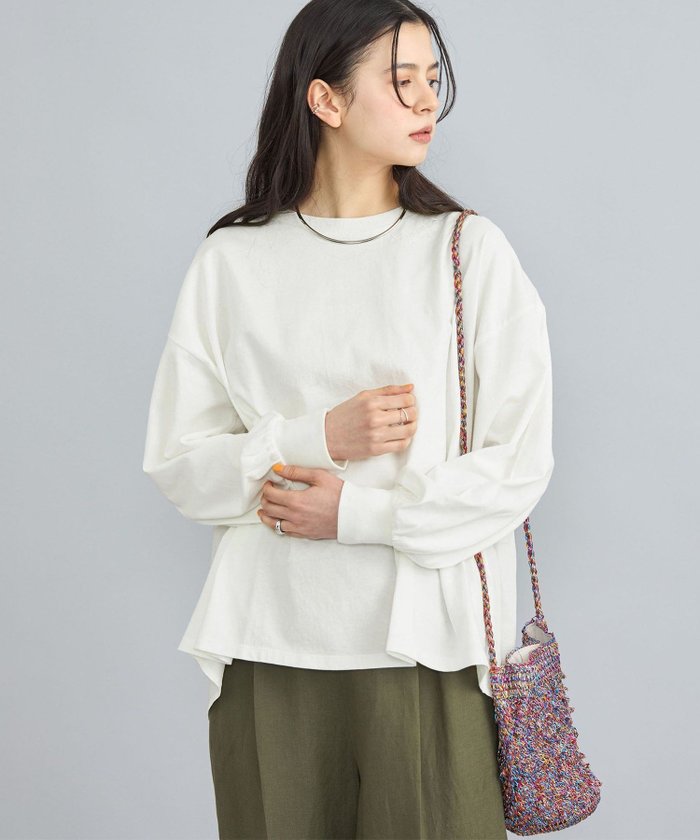 【コーエン/COEN】のピグメントドッキング刺繍Tシャツ インテリア・キッズ・メンズ・レディースファッション・服の通販 founy(ファニー) https://founy.com/ ファッション Fashion レディースファッション Fashion for Women トップス・カットソー Cut & Sew Tops シャツ・ブラウス・オフィスカジュアル Elegant Blouses & Button-Ups ロングTシャツ・Tシャツ Longline T-Shirts & Tees カットソー Cut and Sewn Top コンビ Combo, Combination Style 切替 Switching, Contrast Panel ショルダー Shoulder, Shoulder Strap シンプル Simple, Minimal ドロップ Drop Shoulder, Dropped Style 長袖 Long Sleeve, Full Sleeve フェミニン Feminine, Girly フレア Flare, Flared ヘムライン Hemline, Bottom Cut ワンポイント One Point, Statement Accent |ID: prp329100004730652 ipo3291000000034283498