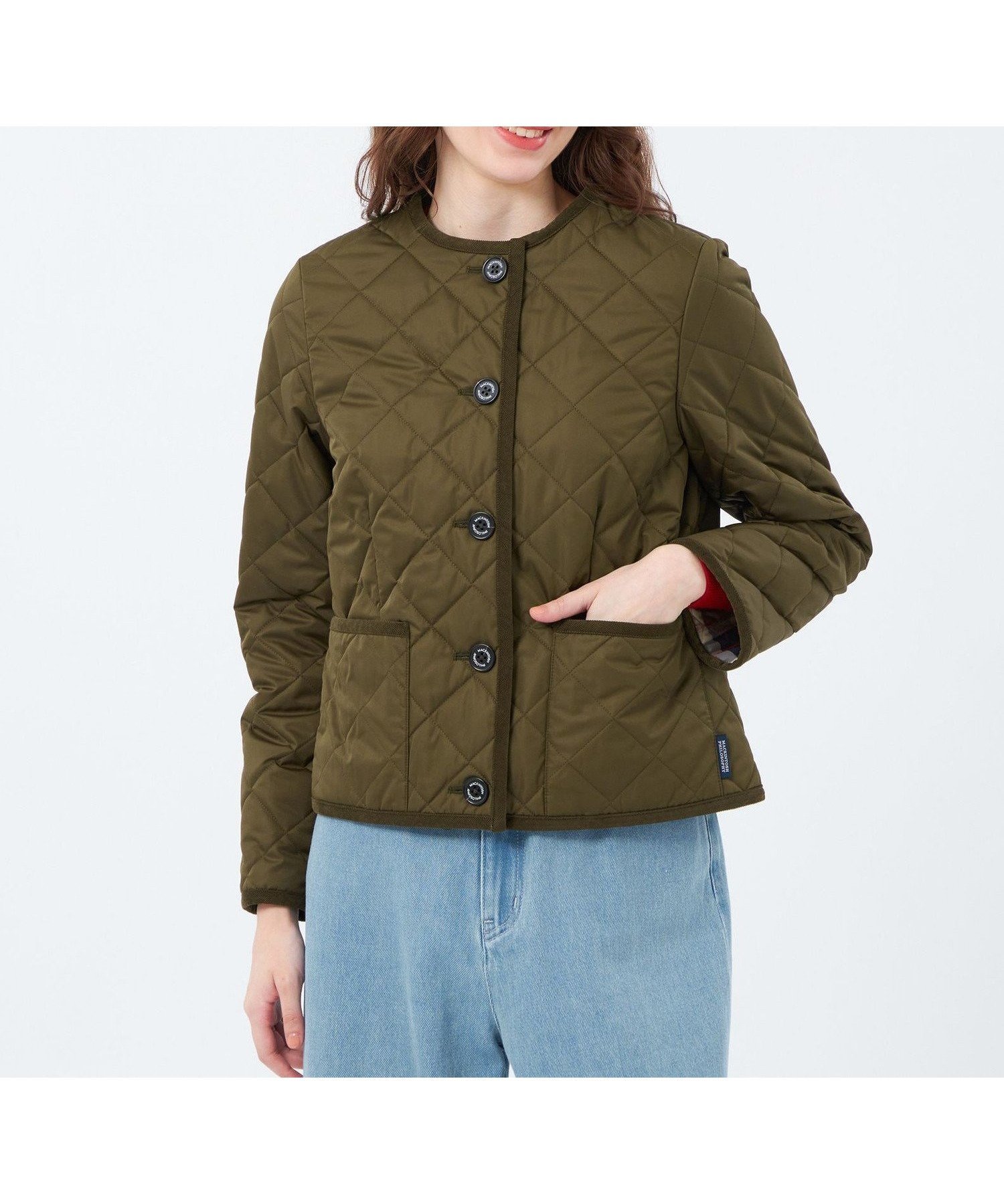 【マッキントッシュ フィロソフィー/MACKINTOSH PHILOSOPHY】の【ROYTON(ロイトン)】キルティング インテリア・キッズ・メンズ・レディースファッション・服の通販 founy(ファニー) 　ファッション　Fashion　レディースファッション　Fashion for Women　おすすめ　Recommended / Our Picks　インナー　Innerwear　キルティング　Quilted, Quilting　コンパクト　Compact, Small Size　チェック　Check, Plaid, Tartan　ロング　Long, Long-Length　冬　Winter / This Winter　定番　Standard, Basic Item　春　Spring　秋　Autumn　カーキ|ID: prp329100004730661 ipo3291000000034289769