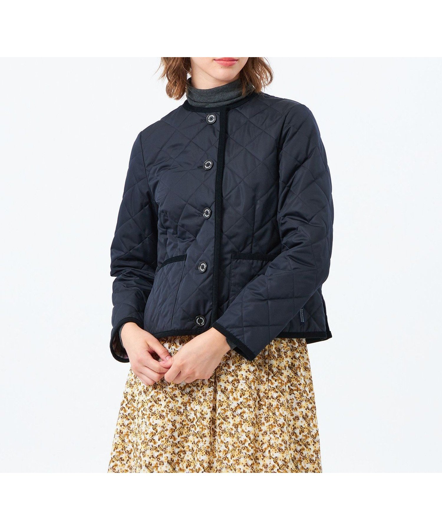 【マッキントッシュ フィロソフィー/MACKINTOSH PHILOSOPHY】の【ROYTON(ロイトン)】キルティング インテリア・キッズ・メンズ・レディースファッション・服の通販 founy(ファニー) 　ファッション　Fashion　レディースファッション　Fashion for Women　おすすめ　Recommended / Our Picks　インナー　Innerwear　キルティング　Quilted, Quilting　コンパクト　Compact, Small Size　チェック　Check, Plaid, Tartan　ロング　Long, Long-Length　冬　Winter / This Winter　定番　Standard, Basic Item　春　Spring　秋　Autumn　ネイビー|ID: prp329100004730661 ipo3291000000034289777
