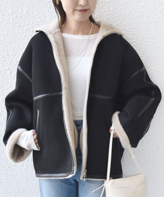 【シップス フォー ウィメン/SHIPS】のフェイク ムートン ジップ コート インテリア・キッズ・メンズ・レディースファッション・服の通販 founy(ファニー) https://founy.com/ ファッション Fashion レディースファッション Fashion for Women アウター Coat / Outerwear Collection コート・ロングコート・ピーコート Long Coats, Peacoats & More ショート Short, Short Length ジップ Zip, Zipper スタンド Stand Collar, Upright Stand スラックス Slacks, Dress Pants タイツ Tights, Legwear フェイク Faux, Fake フェイクファー Faux Fur, Imitation Fur フェイクムートン Faux Shearling, Faux Mouton ボンディング Bonding, Bonded Fabric ポケット Pocket, Pocket Detail 防寒 Cold Protection, Winter-Ready ムートン Shearling, Mouton ワイド Wide, Wide Fit おすすめ Recommended / Our Picks エレガント 上品 Elegant 2025年 2025 2025-2026秋冬・A/W Autumn/Winter 2025–26 AW25–26 |ID: prp329100004730671 ipo3291000000034784948