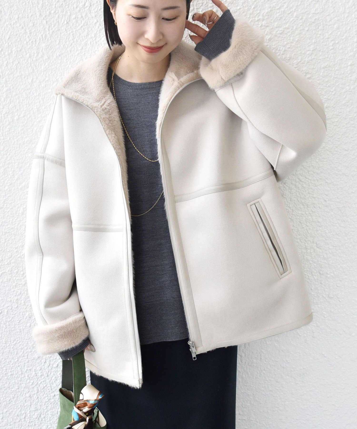 【シップス フォー ウィメン/SHIPS】のフェイク ムートン ジップ コート インテリア・キッズ・メンズ・レディースファッション・服の通販 founy(ファニー) ファッション Fashion レディースファッション Fashion for Women アウター Coat / Outerwear Collection コート・ロングコート・ピーコート Long Coats, Peacoats & More ショート Short, Short Length ジップ Zip, Zipper スタンド Stand Collar, Upright Stand スラックス Slacks, Dress Pants タイツ Tights, Legwear フェイク Faux, Fake フェイクファー Faux Fur, Imitation Fur フェイクムートン Faux Shearling, Faux Mouton ボンディング Bonding, Bonded Fabric ポケット Pocket, Pocket Detail 防寒 Cold Protection, Winter-Ready ムートン Shearling, Mouton ワイド Wide, Wide Fit おすすめ Recommended / Our Picks エレガント 上品 Elegant 2025年 2025 2025-2026秋冬・A/W Autumn/Winter 2025–26 AW25–26 ナチュラル|ID: prp329100004730671 ipo3291000000034784950