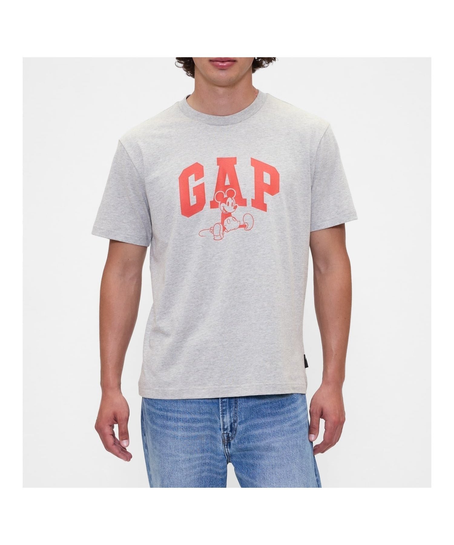 【ギャップ/GAP】のGap × ディズニー エブリディ ソフト リラックス GAPロゴ Tシャツ インテリア・キッズ・メンズ・レディースファッション・服の通販 founy(ファニー) 　ファッション　Fashion　レディースファッション　Fashion for Women　トップス・カットソー　Cut & Sew Tops　シャツ・ブラウス・オフィスカジュアル　Elegant Blouses & Button-Ups　ロングTシャツ・Tシャツ　Longline T-Shirts & Tees　キャラクター　Character, Licensed Characters　グラフィック　Graphic, Graphic Design　コレクション　Collection, Seasonal Line　ショルダー　Shoulder, Shoulder Strap　ストレート　Straight, Straight Cut　スペシャル　Special, Limited Edition　ドロップ　Drop Shoulder, Dropped Style　フィット　Fit, Slim Fit　フロント　Front, Front Design　リラックス　Relax, Relaxed Fit　半袖　Short Sleeve, Half Sleeve　LIGHT_HEATHER_GREY|ID: prp329100004730684 ipo3291000000034249849