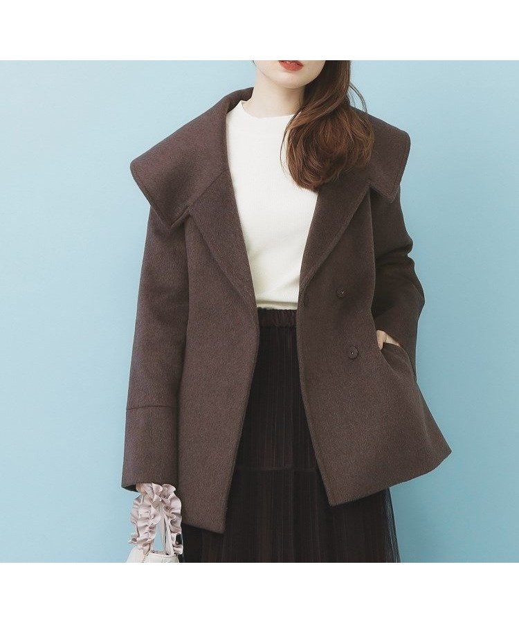 【インデックス/INDEX】のベルト付ビッグカラーミドルコート インテリア・キッズ・メンズ・レディースファッション・服の通販 founy(ファニー) 　ファッション　Fashion　レディースファッション　Fashion for Women　アウター　Coat / Outerwear Collection　コート・ロングコート・ピーコート　Long Coats, Peacoats & More　ベルト&ウエストマーク　Belts & Waist Accessories　エレガント 上品　Elegant　ストレート　Straight, Straight Cut　スマート　Smart, Elegant　トレンド　Trend, Trending Now　バランス　Balance, Style Balance　ポケット　Pocket, Pocket Detail　ミドル　Middle Length, Mid Height　モダン　Modern, Contemporary　軽量　Lightweight, Ultra Light　ブラウン|ID: prp329100004730769 ipo3291000000034945605