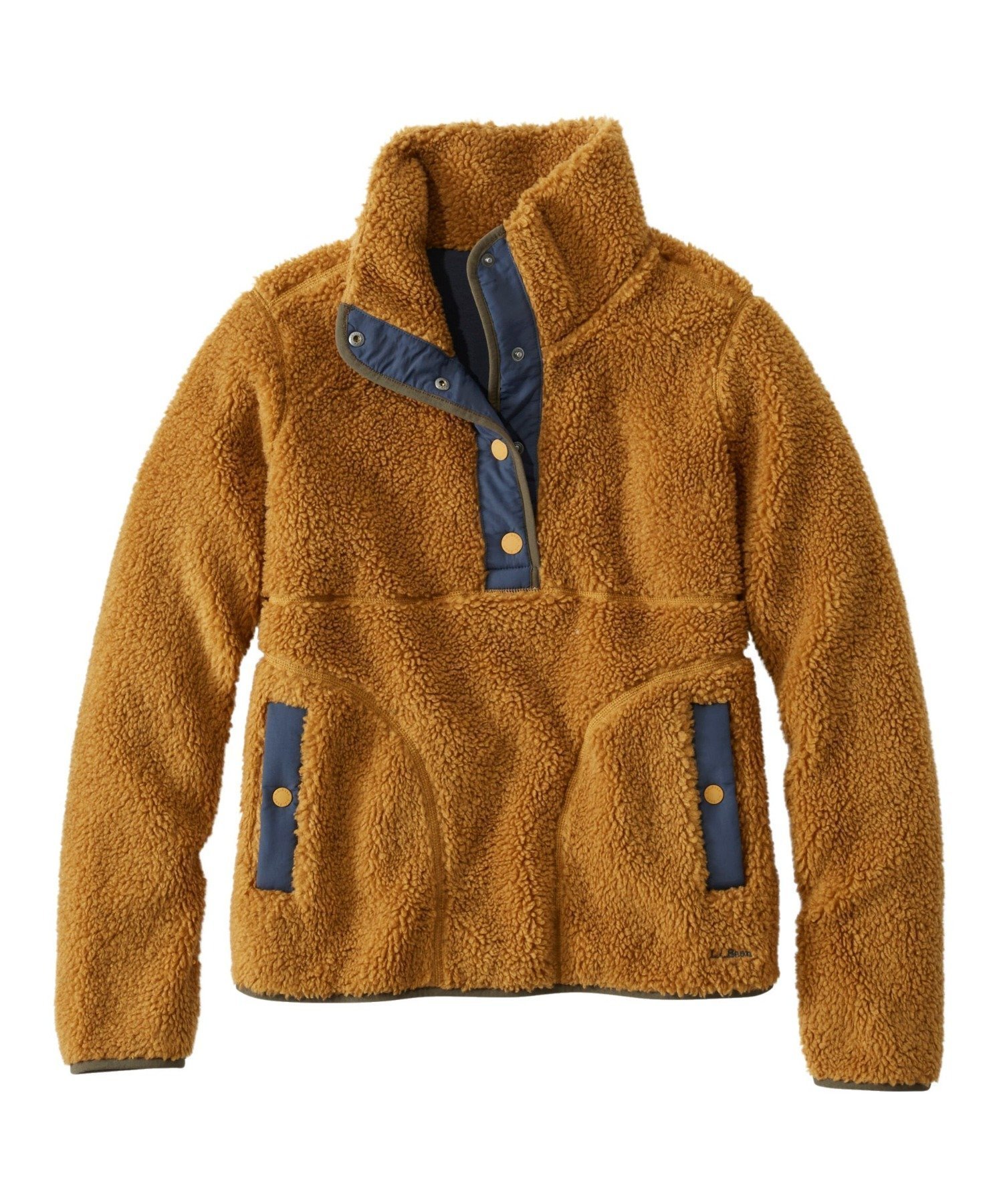 【エルエルビーン/L.L.Bean】のビーンズ・シェルパ・フリース・プルオーバー 米国フィット・プチ インテリア・キッズ・メンズ・レディースファッション・服の通販 founy(ファニー) 　ファッション　Fashion　レディースファッション　Fashion for Women　トップス・カットソー　Cut & Sew Tops　カジュアルプルオーバー・ニットトップス　Pullovers & Knit Tops / Casual Pullovers　人気　Popular, Best Seller　フィット　Fit, Slim Fit　ポケット　Pocket, Pocket Detail　Antique_Gold|ID: prp329100004730785 ipo3291000000034271620