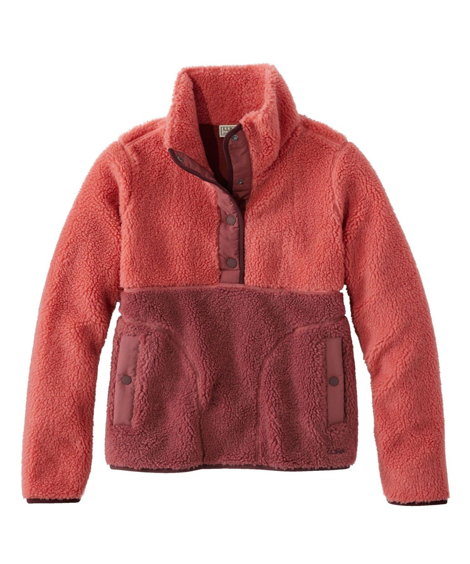 【エルエルビーン/L.L.Bean】のビーンズ・シェルパ・フリース・プルオーバー 米国フィット・プチ インテリア・キッズ・メンズ・レディースファッション・服の通販 founy(ファニー) 　ファッション　Fashion　レディースファッション　Fashion for Women　トップス・カットソー　Cut & Sew Tops　カジュアルプルオーバー・ニットトップス　Pullovers & Knit Tops / Casual Pullovers　人気　Popular, Best Seller　フィット　Fit, Slim Fit　ポケット　Pocket, Pocket Detail　MnrlRed/Rswd|ID: prp329100004730785 ipo3291000000034271623