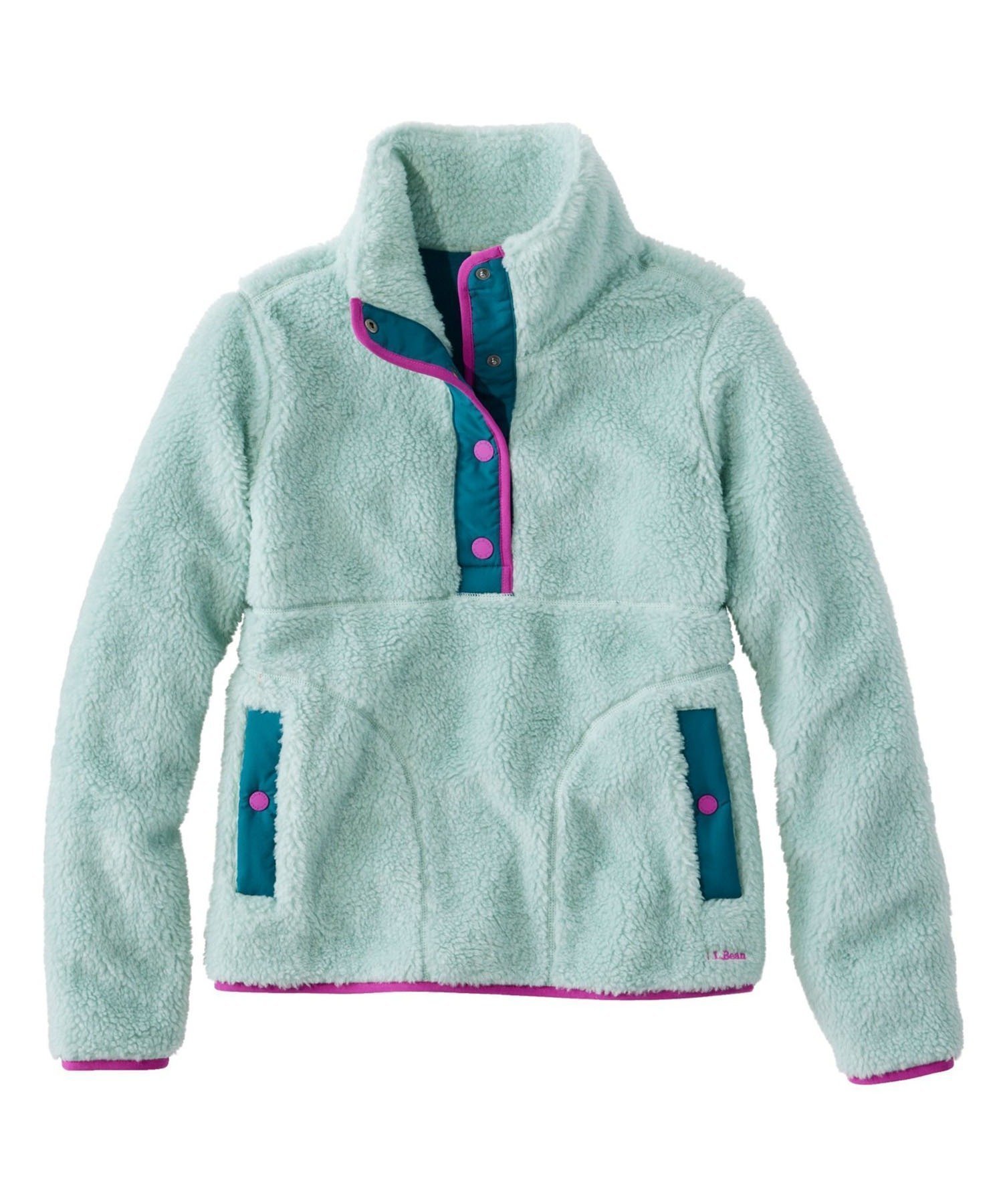 【エルエルビーン/L.L.Bean】のビーンズ・シェルパ・フリース・プルオーバー 米国フィット・プチ インテリア・キッズ・メンズ・レディースファッション・服の通販 founy(ファニー) 　ファッション　Fashion　レディースファッション　Fashion for Women　トップス・カットソー　Cut & Sew Tops　カジュアルプルオーバー・ニットトップス　Pullovers & Knit Tops / Casual Pullovers　人気　Popular, Best Seller　フィット　Fit, Slim Fit　ポケット　Pocket, Pocket Detail　Smoky_Blue|ID: prp329100004730785 ipo3291000000034271624