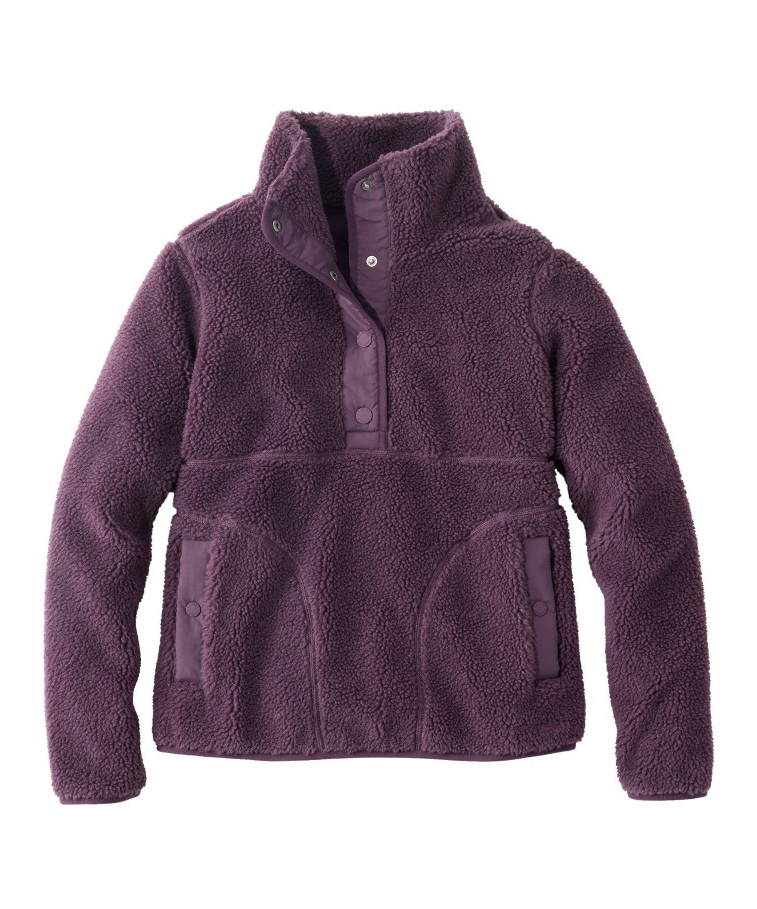 【エルエルビーン/L.L.Bean】のビーンズ・シェルパ・フリース・プルオーバー 米国フィット・プチ インテリア・キッズ・メンズ・レディースファッション・服の通販 founy(ファニー) 　ファッション　Fashion　レディースファッション　Fashion for Women　トップス・カットソー　Cut & Sew Tops　カジュアルプルオーバー・ニットトップス　Pullovers & Knit Tops / Casual Pullovers　人気　Popular, Best Seller　フィット　Fit, Slim Fit　ポケット　Pocket, Pocket Detail　Eggplant|ID: prp329100004730785 ipo3291000000034271625