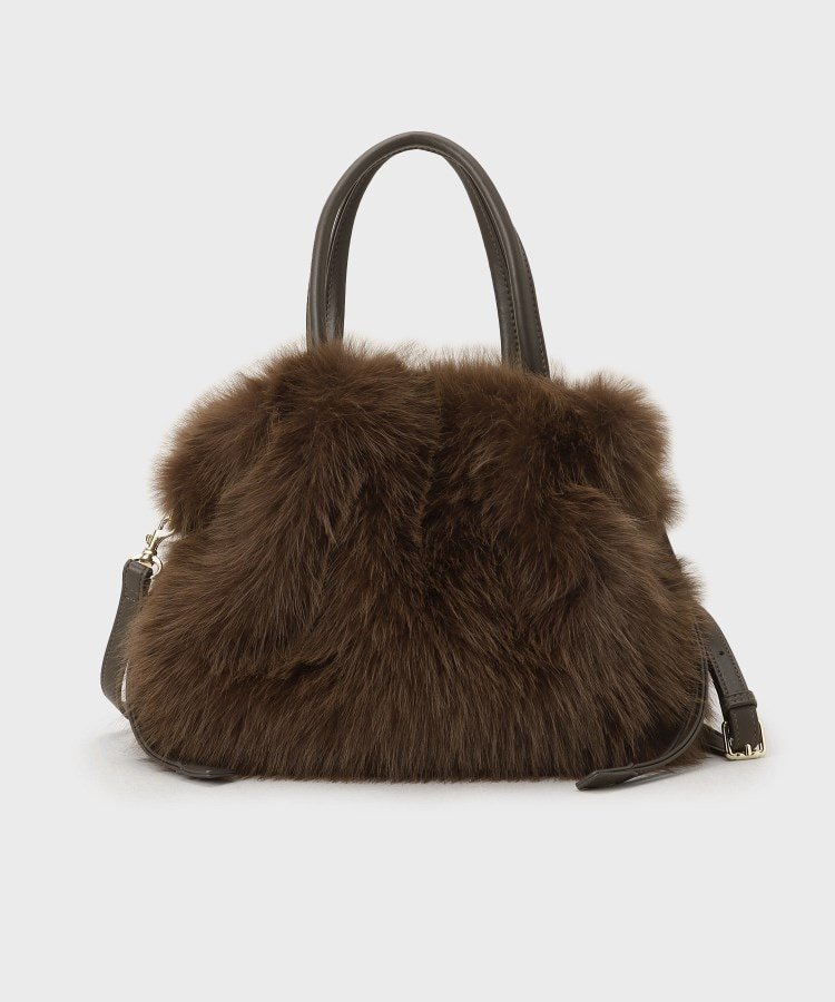 【アンタイトル/UNTITLED】の【定番人気!】2Wayドロストフェイクファートート インテリア・キッズ・メンズ・レディースファッション・服の通販 founy(ファニー) 　ファッション　Fashion　レディースファッション　Fashion for Women　バッグ　Bags　ギフト プレゼント　Gift / Present　シンプル　Simple, Minimal　スマート　Smart, Elegant　フェイクファー　Faux Fur, Imitation Fur　ポケット　Pocket, Pocket Detail　人気　Popular, Best Seller　定番　Standard, Basic Item　巾着　Drawstring Bag, Kinchaku　A/W・秋冬　Autumn/Winter　ブラウン|ID: prp329100004730828 ipo3291000000034429014