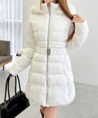 【イング/INGNI】のファー+フード付ウエストベルトエコダウンコート オフホワイト|ID: prp329100004730842 ipo3291000000034663678