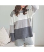 【ドノバン/DONOBAN】のもこもこルームウェアロングパンツSET 05.チャコールボーダー|ID: prp329100004730872 ipo3291000000034489947