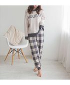 【ドノバン/DONOBAN】のもこもこルームウェアロングパンツSET 10.グレージュホリデー|ID: prp329100004730872 ipo3291000000034489953