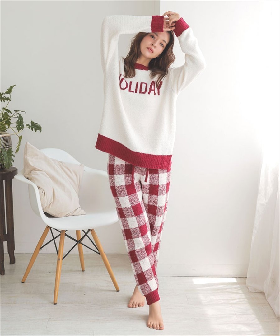 【ドノバン/DONOBAN】のもこもこルームウェアロングパンツSET インテリア・キッズ・メンズ・レディースファッション・服の通販 founy(ファニー) 　ファッション　Fashion　レディースファッション　Fashion for Women　セットアップ　Matching Sets　レディースパンツ・ボトムス　Pants & Trousers / Bottoms　ギンガム　Gingham, Gingham Fabric　ストレッチ　Stretch, Stretchy Fabric　定番　Standard, Basic Item　人気　Popular, Best Seller　フィット　Fit, Slim Fit　ボーダー　Border, Stripe　ポケット　Pocket, Pocket Detail　防寒　Cold Protection, Winter-Ready　無地　Plain, Solid Color　リラックス　Relax, Relaxed Fit　ロング　Long, Long-Length　A/W・秋冬　Autumn/Winter　おすすめ　Recommended / Our Picks　お家時間・ステイホーム　Stay Home / At Home　ホリデーシーズン　Holiday Season　13.ワインホリデー|ID: prp329100004730872 ipo3291000000034489954