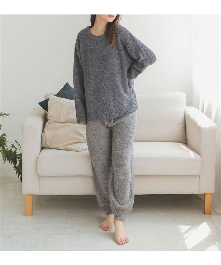 【ドノバン/DONOBAN】のもこもこルームウェアロングパンツSET 人気、トレンドファッション・服の通販 founy(ファニー) 　ファッション　Fashion　レディースファッション　Fashion for Women　セットアップ　Matching Sets　レディースパンツ・ボトムス　Pants & Trousers / Bottoms　ギンガム　Gingham, Gingham Fabric　ストレッチ　Stretch, Stretchy Fabric　定番　Standard, Basic Item　人気　Popular, Best Seller　フィット　Fit, Slim Fit　ボーダー　Border, Stripe　ポケット　Pocket, Pocket Detail　防寒　Cold Protection, Winter-Ready　無地　Plain, Solid Color　リラックス　Relax, Relaxed Fit　ロング　Long, Long-Length　A/W・秋冬　Autumn/Winter　おすすめ　Recommended / Our Picks　お家時間・ステイホーム　Stay Home / At Home　ホリデーシーズン　Holiday Season　 other-1|ID: prp329100004730872 ipo3291000000034932642