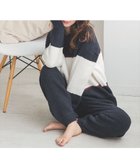 【ドノバン/DONOBAN】のもこもこルームウェアロングパンツSET 04.ネイビーボーダー|ID: prp329100004730872 ipo3291000000034932648