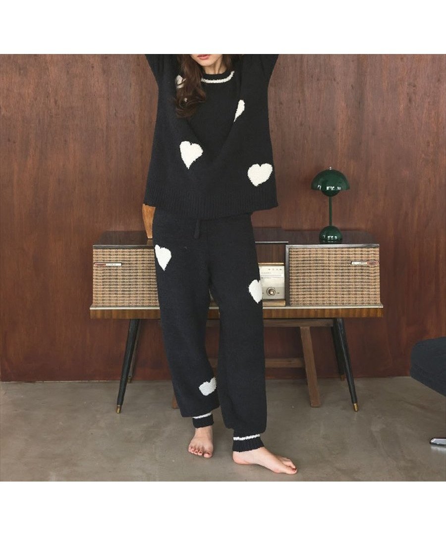 【ドノバン/DONOBAN】のもこもこルームウェアロングパンツSET インテリア・キッズ・メンズ・レディースファッション・服の通販 founy(ファニー) 　ファッション　Fashion　レディースファッション　Fashion for Women　セットアップ　Matching Sets　レディースパンツ・ボトムス　Pants & Trousers / Bottoms　ギンガム　Gingham, Gingham Fabric　ストレッチ　Stretch, Stretchy Fabric　定番　Standard, Basic Item　人気　Popular, Best Seller　フィット　Fit, Slim Fit　ボーダー　Border, Stripe　ポケット　Pocket, Pocket Detail　防寒　Cold Protection, Winter-Ready　無地　Plain, Solid Color　リラックス　Relax, Relaxed Fit　ロング　Long, Long-Length　A/W・秋冬　Autumn/Winter　おすすめ　Recommended / Our Picks　お家時間・ステイホーム　Stay Home / At Home　ホリデーシーズン　Holiday Season　17.ブラックハート|ID: prp329100004730872 ipo3291000000034932661