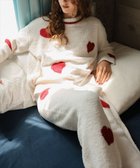 【ドノバン/DONOBAN】のもこもこルームウェアロングパンツSET 16.ホワイトハート|ID: prp329100004730872 ipo3291000000035109562