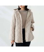 【アー ヴェー ヴェー/a.v.v】のキルティングミドルコート 人気、トレンドファッション・服の通販 founy(ファニー) ファッション Fashion レディースファッション Fashion for Women アウター Coat / Outerwear Collection コート・ロングコート・ピーコート Long Coats, Peacoats & More キルティング Quilted, Quilting キルト Quilt, Quilted Fabric タフタ Taffeta, Structured Fabric デニム Denim, Jeans Material ベーシック Basic, Essential ラウンド Round, Round Neck 再入荷 Restock / Back in Stock thumbnail ベージュ|ID: prp329100004730882 ipo3291000000034357384