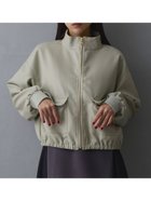 【ニコル クラブ/NICOLE CLUB】のスタンドドロストブルゾン 人気、トレンドファッション・服の通販 founy(ファニー) ファッション Fashion レディースファッション Fashion for Women アウター Coat / Outerwear Collection ブルゾンジャケット・スポーティアウター Blouson Jackets ショート Short, Short Length スタンド Stand Collar, Upright Stand スマート Smart, Elegant デニム Denim, Jeans Material トレンド Trend, Trending Now バランス Balance, Style Balance フェイクレザー Faux Leather, PU Leather ブルゾン Blouson, Bomber Jacket エレガント 上品 Elegant thumbnail 46カーキ|ID: prp329100004730906 ipo3291000000034173086