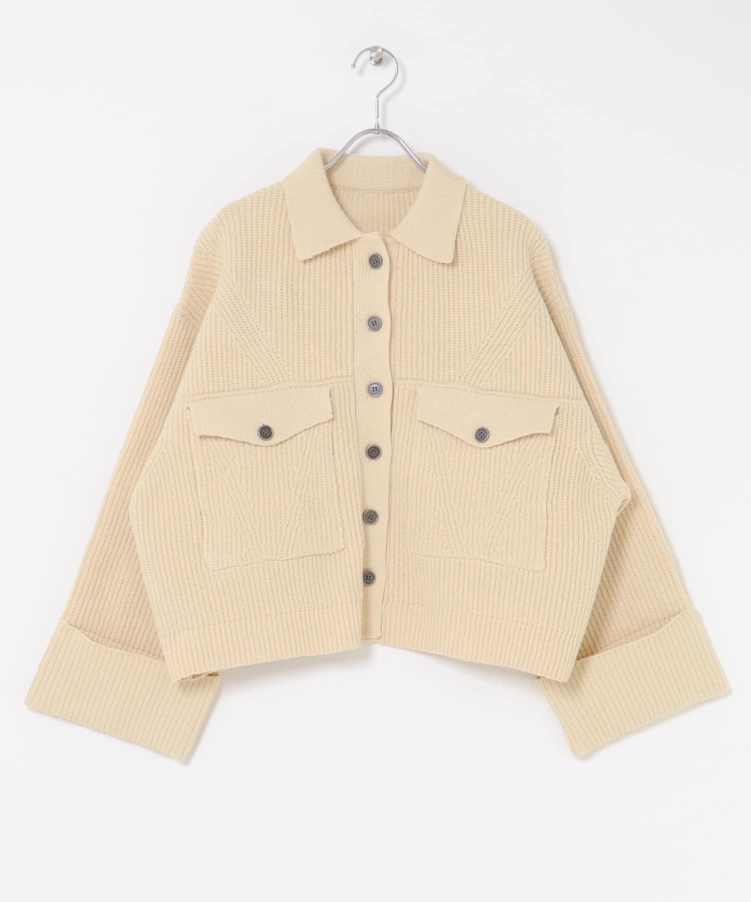 【センスオブプレイス/SENSE OF PLACE by URBAN RESEARCH】のニットショートジャケット インテリア・キッズ・メンズ・レディースファッション・服の通販 founy(ファニー) 　ファッション　Fashion　レディースファッション　Fashion for Women　アウター　Coat / Outerwear Collection　レディースジャケット・軽アウター　Jackets　2025年　2025　2025-2026秋冬・A/W　Autumn/Winter 2025–26 AW25–26　冬　Winter / This Winter　カーディガン　Cardigan, Knitwear　コンパクト　Compact, Small Size　ショート　Short, Short Length　シンプル　Simple, Minimal　バランス　Balance, Style Balance　ワイド　Wide, Wide Fit　A/W・秋冬　Autumn/Winter　Y.BEIGE|ID: prp329100004730959 ipo3291000000034297514