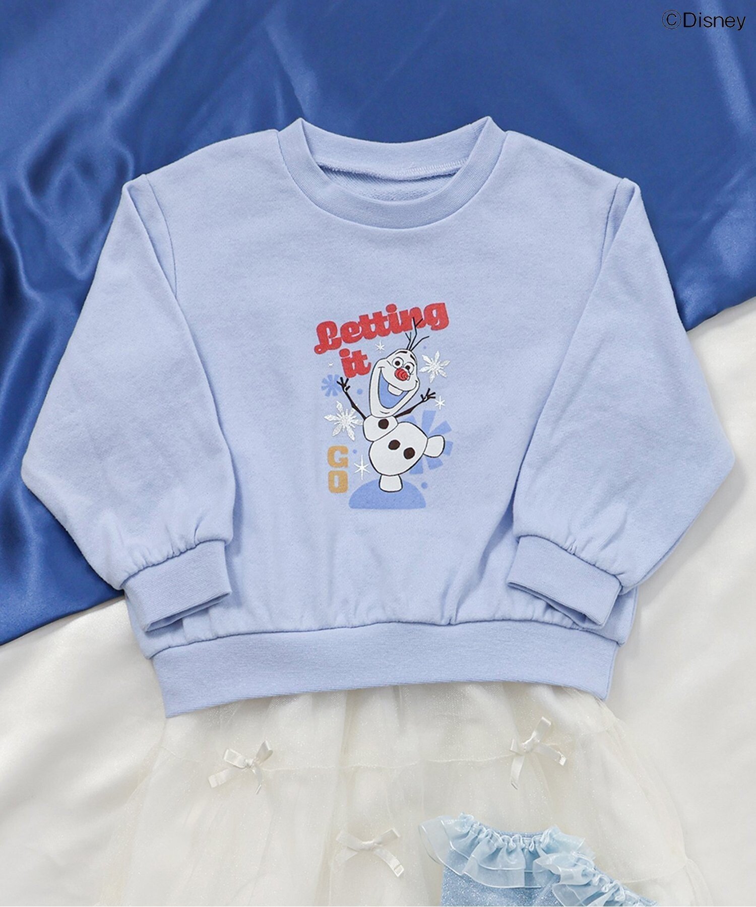 【エフオー オンラインストア/F.O.Online Store / KIDS】のWEB限定 ディズニーキャラクタートレーナー インテリア・キッズ・メンズ・レディースファッション・服の通販 founy(ファニー) ファッション Fashion キッズファッション Fashion for Kids コレクション Collection, Seasonal Line シンプル Simple, Minimal トレーナー Sweatshirt, Trainer プリント Print, Printed Pattern ボトム Bottoms, Lower Wear モチーフ Motif, Design Theme A/W・秋冬 Autumn/Winter サックス|ID: prp329100004730977 ipo3291000000034721838