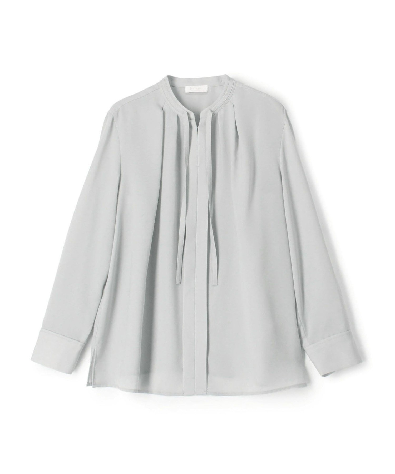 【トゥモローランド/TOMORROWLAND】のスムースサテン ストリングネックブラウス 人気、トレンドファッション・服の通販 founy(ファニー) 　ファッション　Fashion　レディースファッション　Fashion for Women　トップス・カットソー　Cut & Sew Tops　シャツ・ブラウス・オフィスカジュアル　Elegant Blouses & Button-Ups　おすすめ　Recommended / Our Picks　インナー　Innerwear　カーディガン　Cardigan, Knitwear　サテン　Satin, Glossy Fabric　ジャケット　Jacket, Outerwear　ストレート　Straight, Straight Cut　スリーブ　Sleeve, Long Sleeve / Short Sleeve　ビジネス 仕事 通勤　Business / Work / Commuting　リボン　Ribbon, Bow　 other-1|ID: prp329100004730979 ipo3291000000035049971