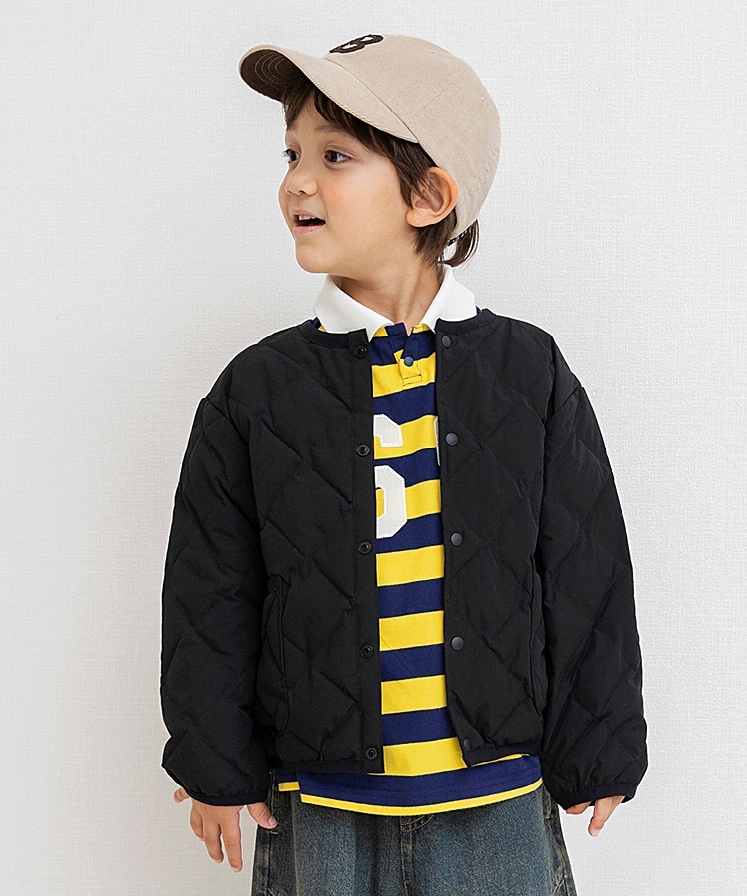 【エフオー オンラインストア/F.O.Online Store / KIDS】のインナーキルトジャケット 人気、トレンドファッション・服の通販 founy(ファニー) 　ファッション　Fashion　キッズファッション　Fashion for Kids　アウター　Coat Outerwear /Kids　キルティング　Quilted, Quilting　チェック　Check, Plaid, Tartan　冬　Winter / This Winter　秋　Autumn　 other-1|ID: prp329100004730983 ipo3291000000034635729