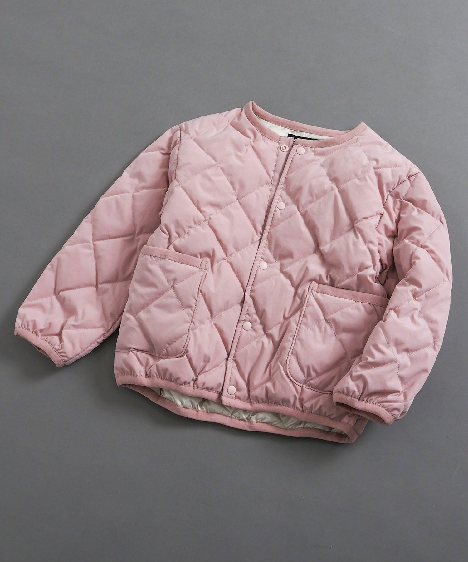 【エフオー オンラインストア/F.O.Online Store / KIDS】のインナーキルトジャケット インテリア・キッズ・メンズ・レディースファッション・服の通販 founy(ファニー) 　ファッション　Fashion　キッズファッション　Fashion for Kids　アウター　Coat Outerwear /Kids　キルティング　Quilted, Quilting　チェック　Check, Plaid, Tartan　冬　Winter / This Winter　秋　Autumn　ピンク|ID: prp329100004730983 ipo3291000000034635737