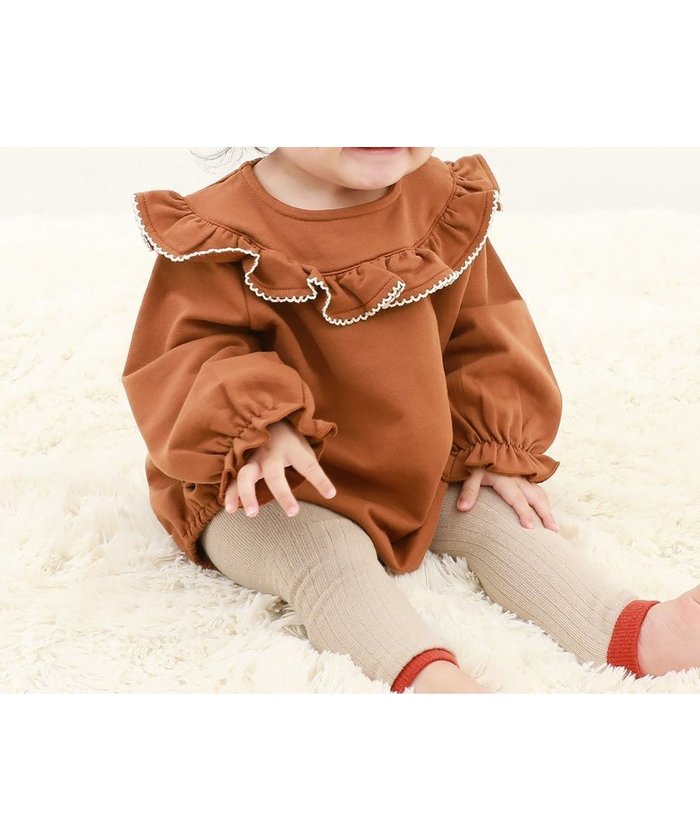 【デビロック/devirock / KIDS】の綿100% フリル スウェットロンパース ロンパース 出産祝い 25AW インテリア・キッズ・メンズ・レディースファッション・服の通販 founy(ファニー) https://founy.com/ ファッション Fashion キッズファッション Fashion for Kids 2025年 2025 2025-2026秋冬・A/W Autumn/Winter 2025–26 AW25–26 スウェット / スエット Sweatshirt, Sweatwear フリル Frill, Ruffle ロンパース Romper, Jumpsuit |ID: prp329100004730988 ipo3291000000034624587