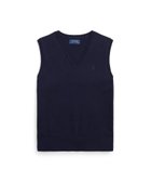 【ラルフローレン/RALPH LAUREN / KIDS】の(ガールズ 7才~16才)スカラップド コットン セーター ベスト 410ネイビー|ID: prp329100004731021 ipo3291000000034173516