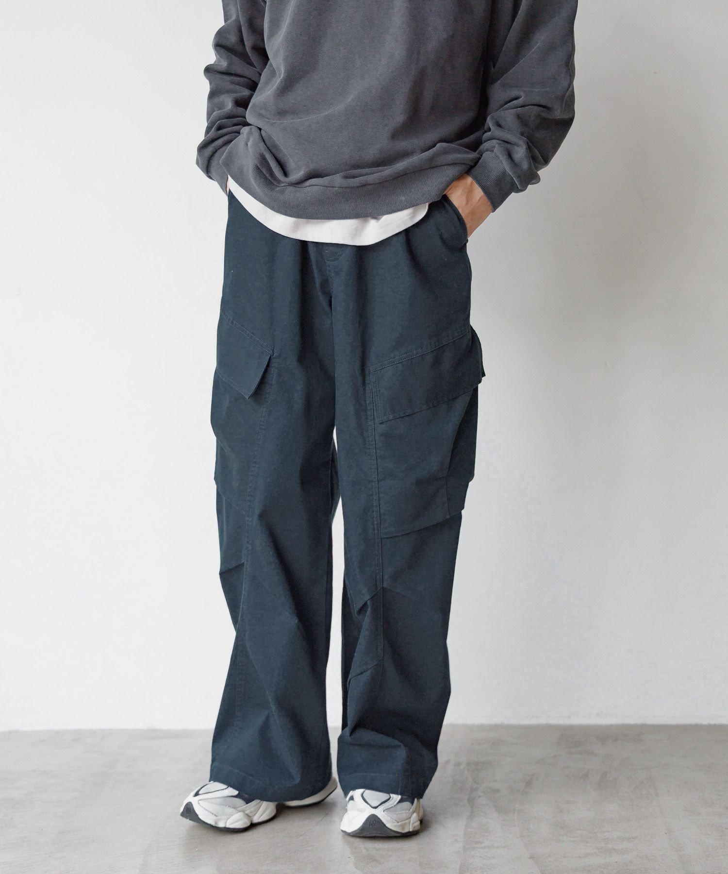 【グローバルワーク/GLOBAL WORK / KIDS】のサマミエツイルカーゴパンツ/AND YUA ANY/576814 インテリア・キッズ・メンズ・レディースファッション・服の通販 founy(ファニー) 　ファッション　Fashion　キッズファッション　Fashion for Kids　ボトムス　Bottoms　おすすめ　Recommended / Our Picks　カーゴパンツ　Cargo Pants, Utility Pants　トレーナー　Sweatshirt, Trainer　ポケット　Pocket, Pocket Detail　ワイド　Wide, Wide Fit　フォレストブルー86|ID: prp329100004731046 ipo3291000000034173615