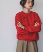 【ガール/GIRL】の《新色追加》ハート刺繍 ニット プルオーバー REDBK|ID: prp329100004731091 ipo3291000000034283786